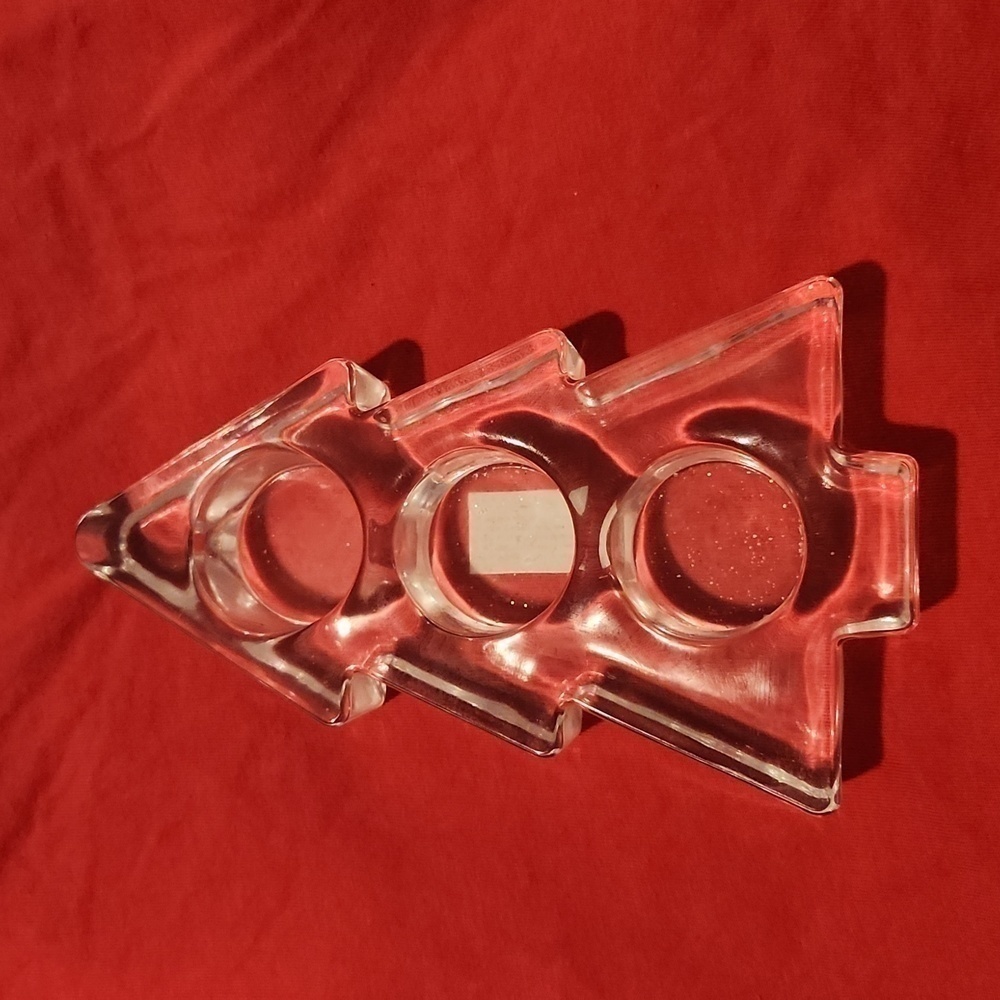 Christmas Tree Glass tealight holder